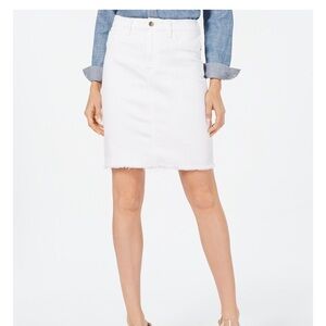 7 For All Mankind White Denim Skirt size 14